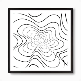 Wavy Lines Art Print