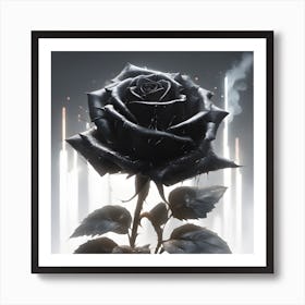 Black Rose 3 Art Print