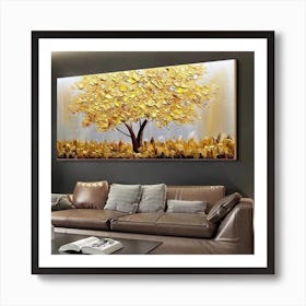 Golden Tree Art Print