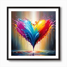 The loving heart Art Print