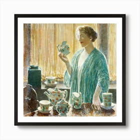 Strawberry Tea Set (1912), Frederick Childe Hassam Art Print