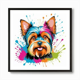 Graffiti Yorkshire Terrier 1 Art Print