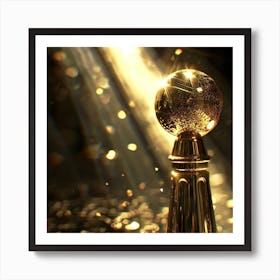 Golden Globe - Golden Globe Stock Videos & Royalty-Free Footage Art Print