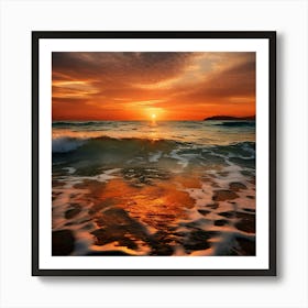 Indian OceanSmall Swells Art Print