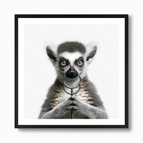 Lemur With Ring Art Print