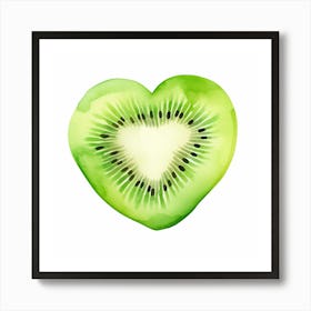 Heart Kiwi Art Print