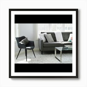 Modern Living Room Art Print