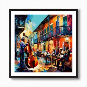 Jazz Musicians In New Orleans 1 Art Print