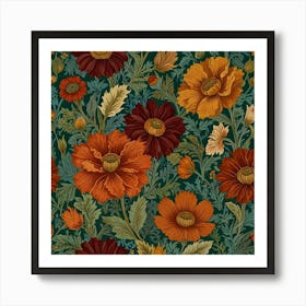 Floral Pattern Flower Art Print