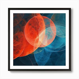 Abstract Circles 3 Art Print