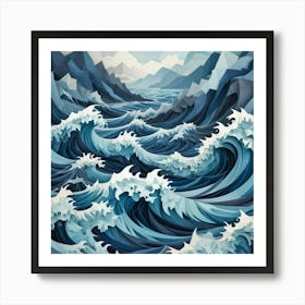 Ocean Waves 6 Art Print