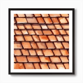 Tiled Roof 11 Art Print