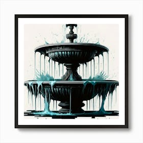 Fountain Of Water 7 Art Print