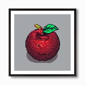 Apple Pixel Art 1 Art Print