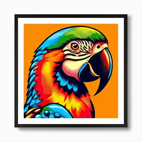 Colorful Parrot 5 Art Print