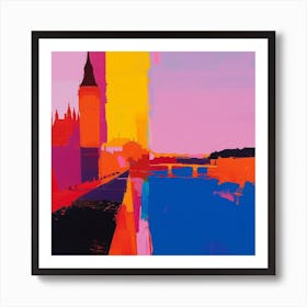 Abstract Travel Collection London England 7 Art Print