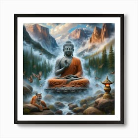 Buddha on the Peak Art Print