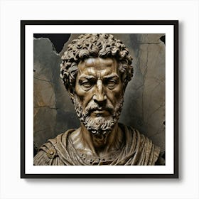 Bust Of A Man 7 Art Print