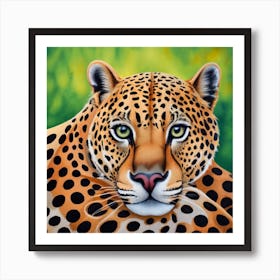 Leopard Painting Art Print