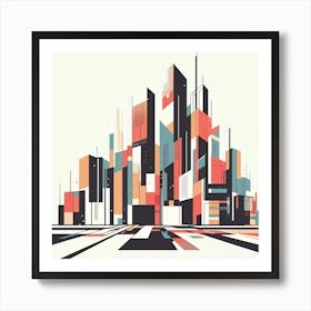Abstract Cityscape 6 Art Print