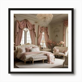 Romantic Bedroom Art Print