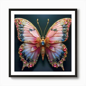 Colorful Gems Butterfly 2 Art Print