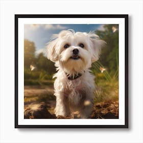 Maltese Dog Art Print