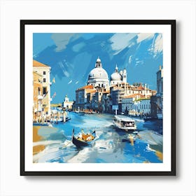 A Venice With Grand Canal Expressive Strokes Ill 1720475032 1 Art Print