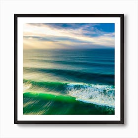 Sunrise Over The Ocean Art Print