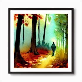 Walk In The Woods Art Print