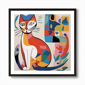 Cat Matisse Style Art Print