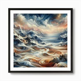 Ocean Waves 1 Art Print