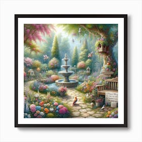 Garden Of Flowers 4 Art Print