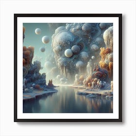 Fractal Landscape Art Print