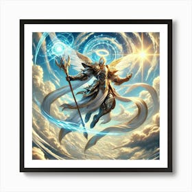 Grand Marshal Aetheron Aerial Mastery Converted Art Print