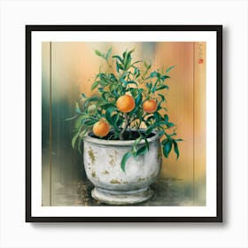 Oranges In A Pot 12 Art Print