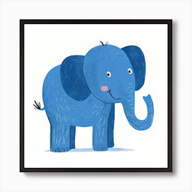 Charming Illustration Elephant 3 Art Print