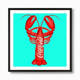 Lobster Coke Art Print