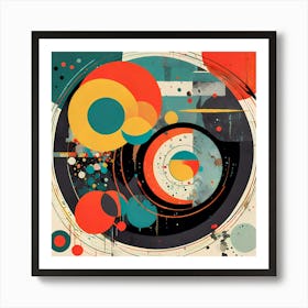 Abstract Circles Art Print