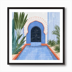 Moroccan Doorway Art Print