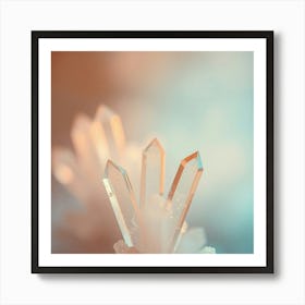 Crystals White 1 Poster