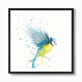 Bluetit Bird 2 Art Print