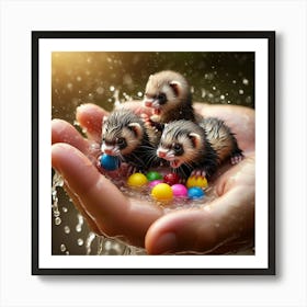 Ferrets 6 Art Print