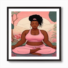 Yogi Woman Art Print