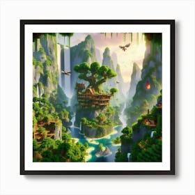 Minecraft World Art Print