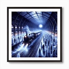 Ghost Train Art Print