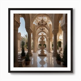 Palace Courtyard Art Print