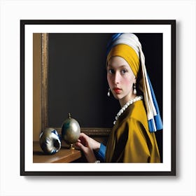 Girl With Pearl Earring 1 Art Print