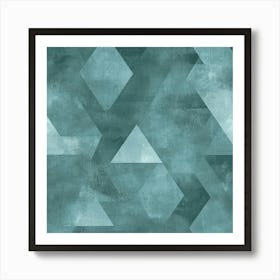 Abstract Triangles Art Print