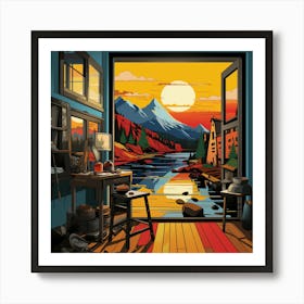 Studio Window Art Print